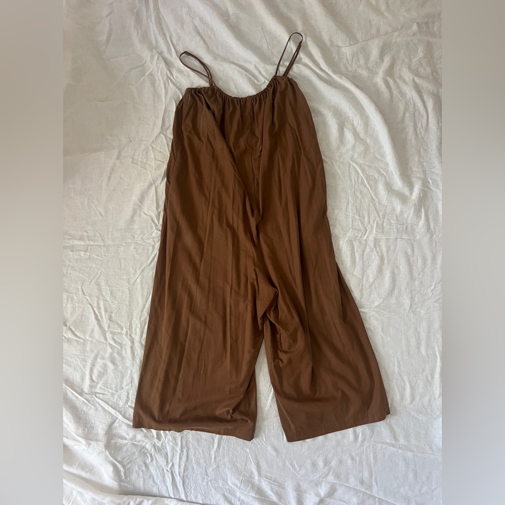 OZMA Raw Silk Noil Jumpsuit